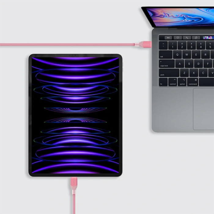 Momax 1-Link Flow CC X 60W USB-C Cable 1.2m | Pink Momax 1-Link Flow CC X 60W USB-C Cable 1.2m | Pink